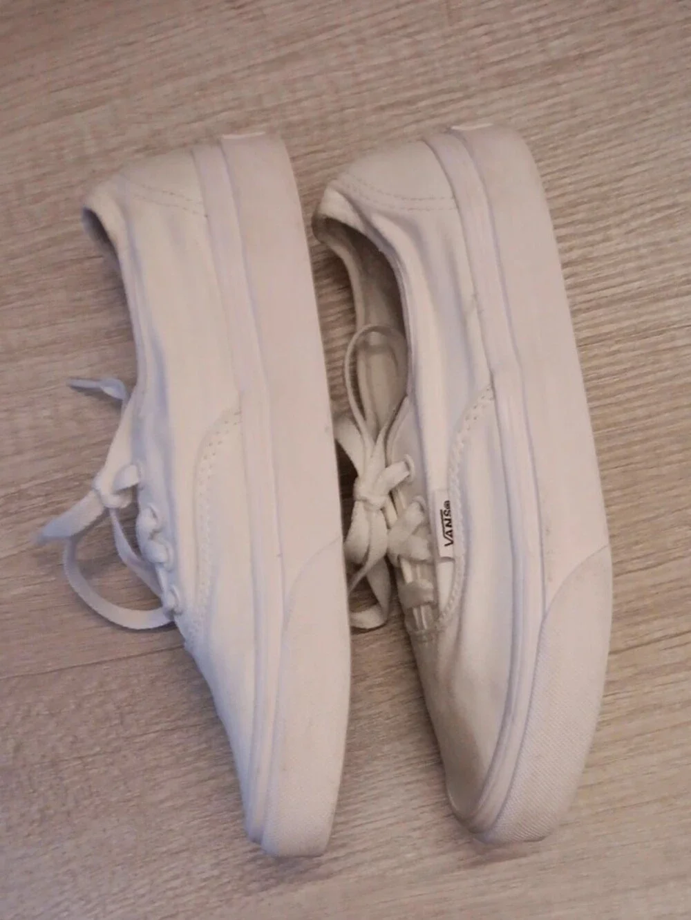 Vans Authentics White Low-Top Canvas Sneakers